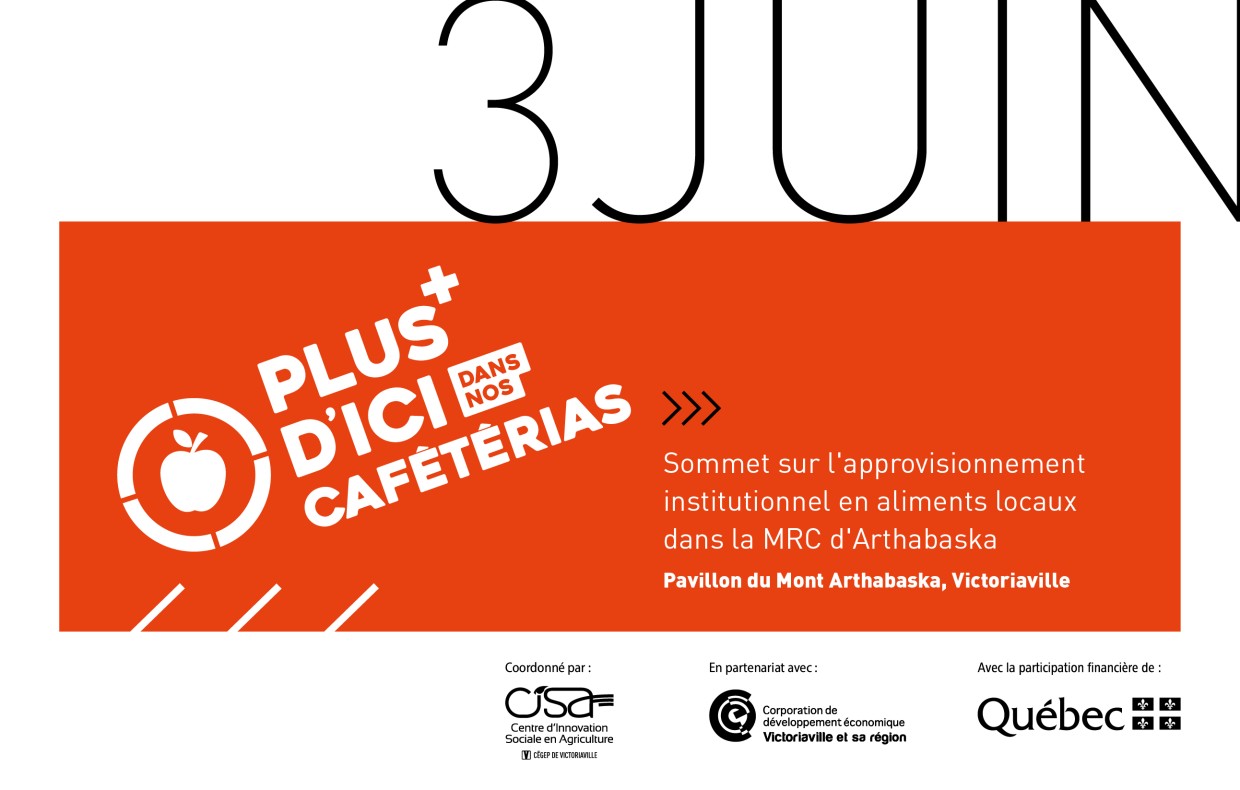 Montage graphique Sommet le 3 juin au Pavillon du mont Arthabaska